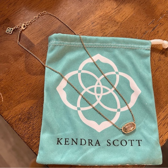 Rose Gold Kendra Scott Elisa Necklace Bracelet Matching Set - Picture 2 of 13